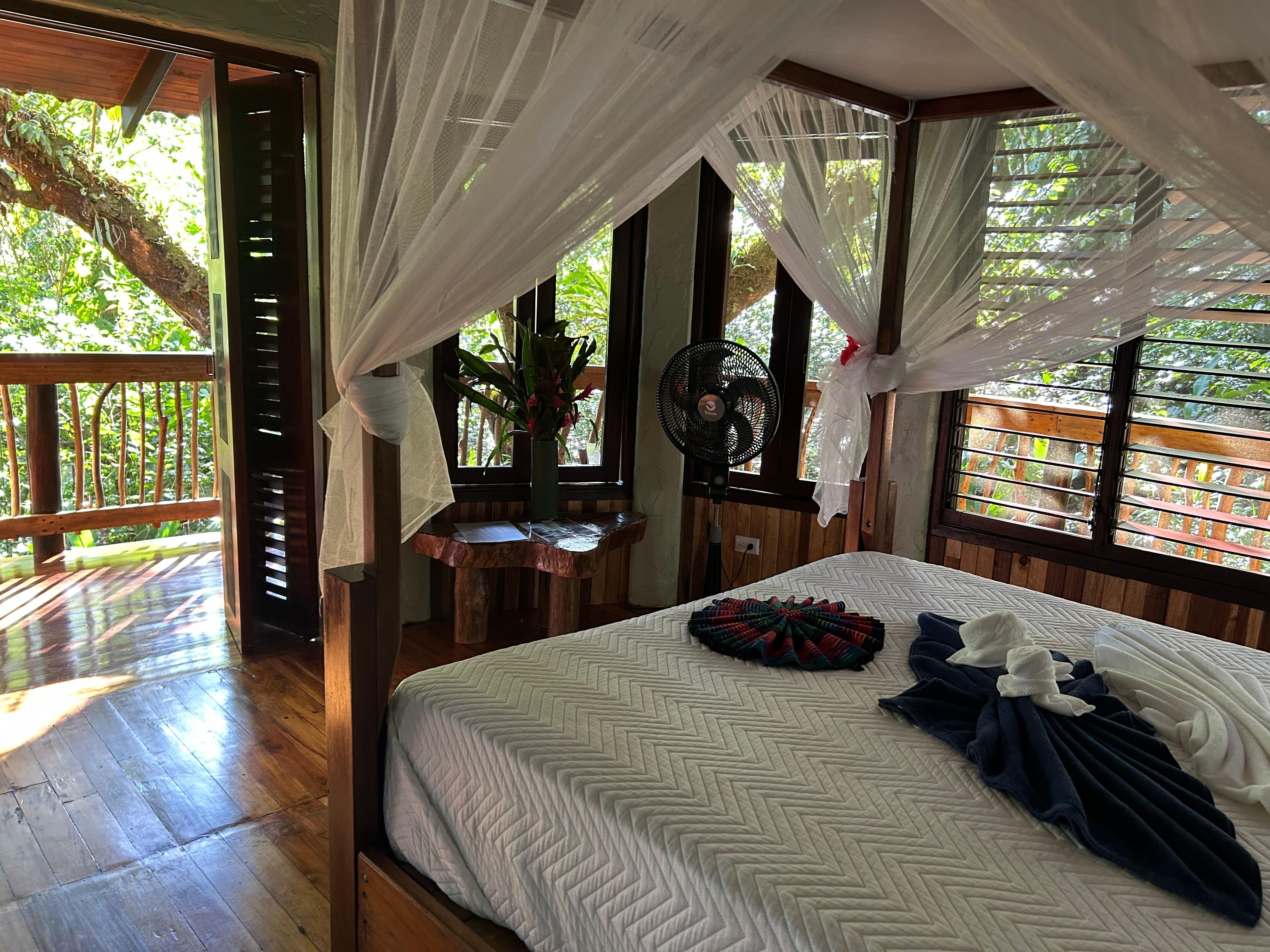 Clean rooms in an amazing setting. 