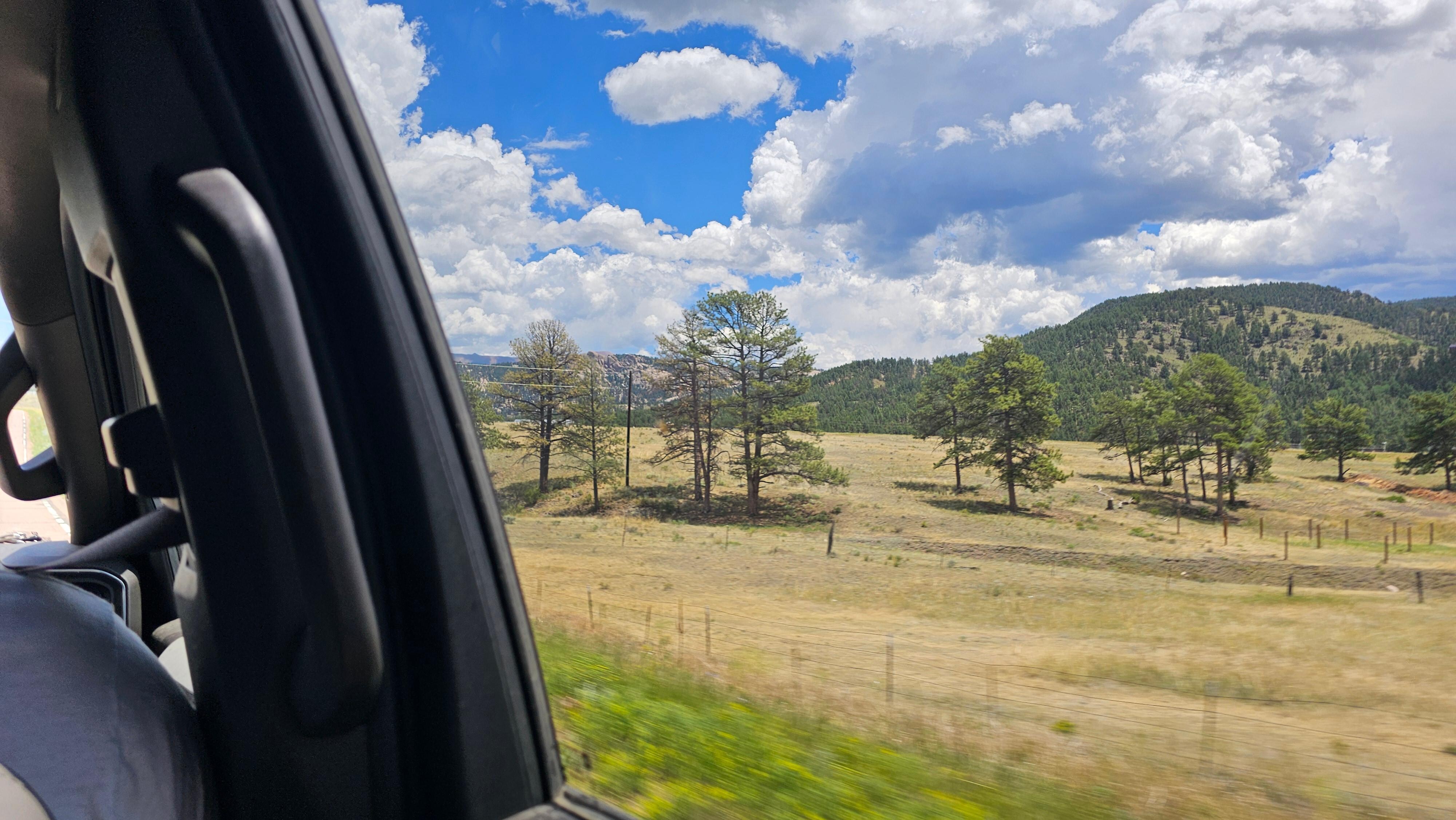 This was one of the views driving to the cabin