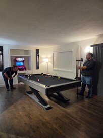 Had fun playing pool.