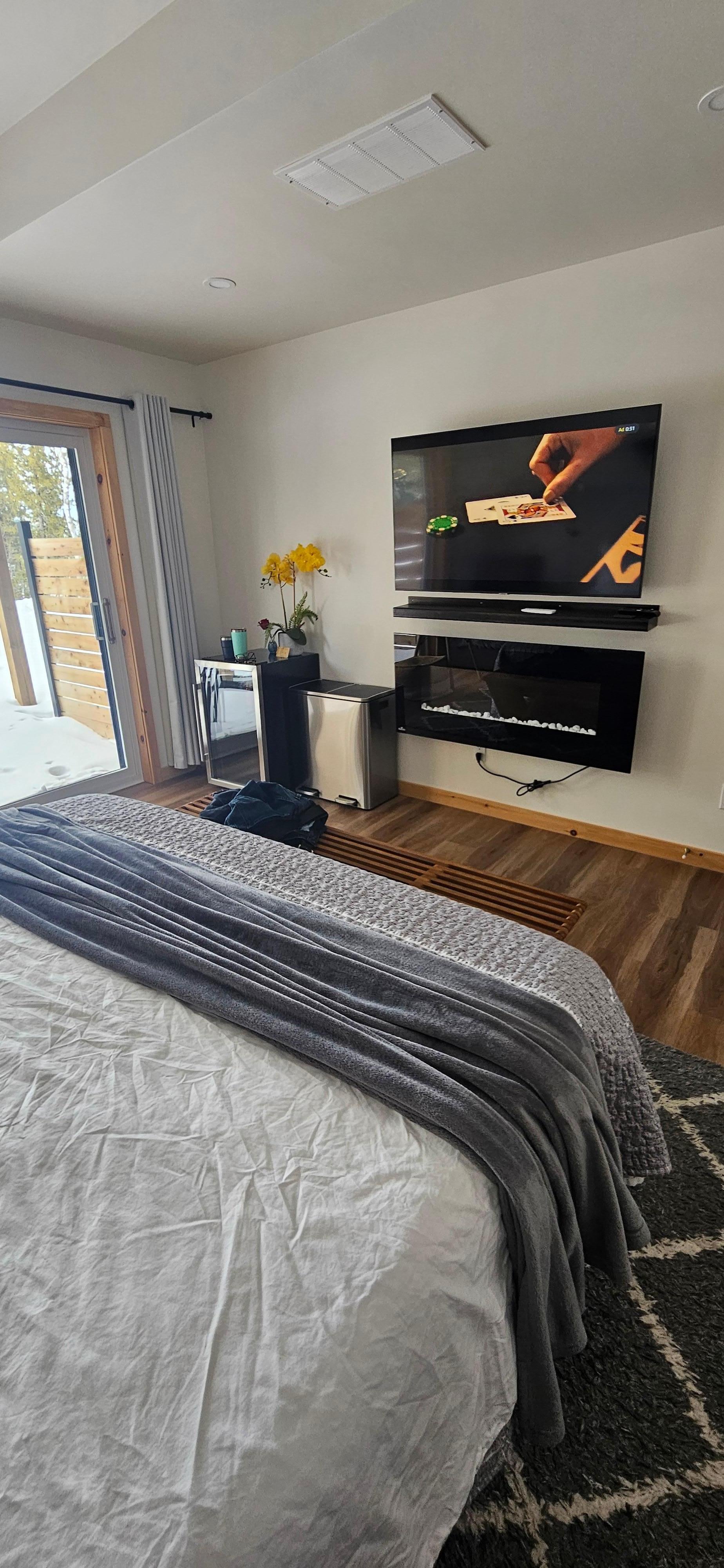 Room #5, main level, shared kitchen is just outside this room.