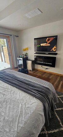 Room #5, main level, shared kitchen is just outside this room.