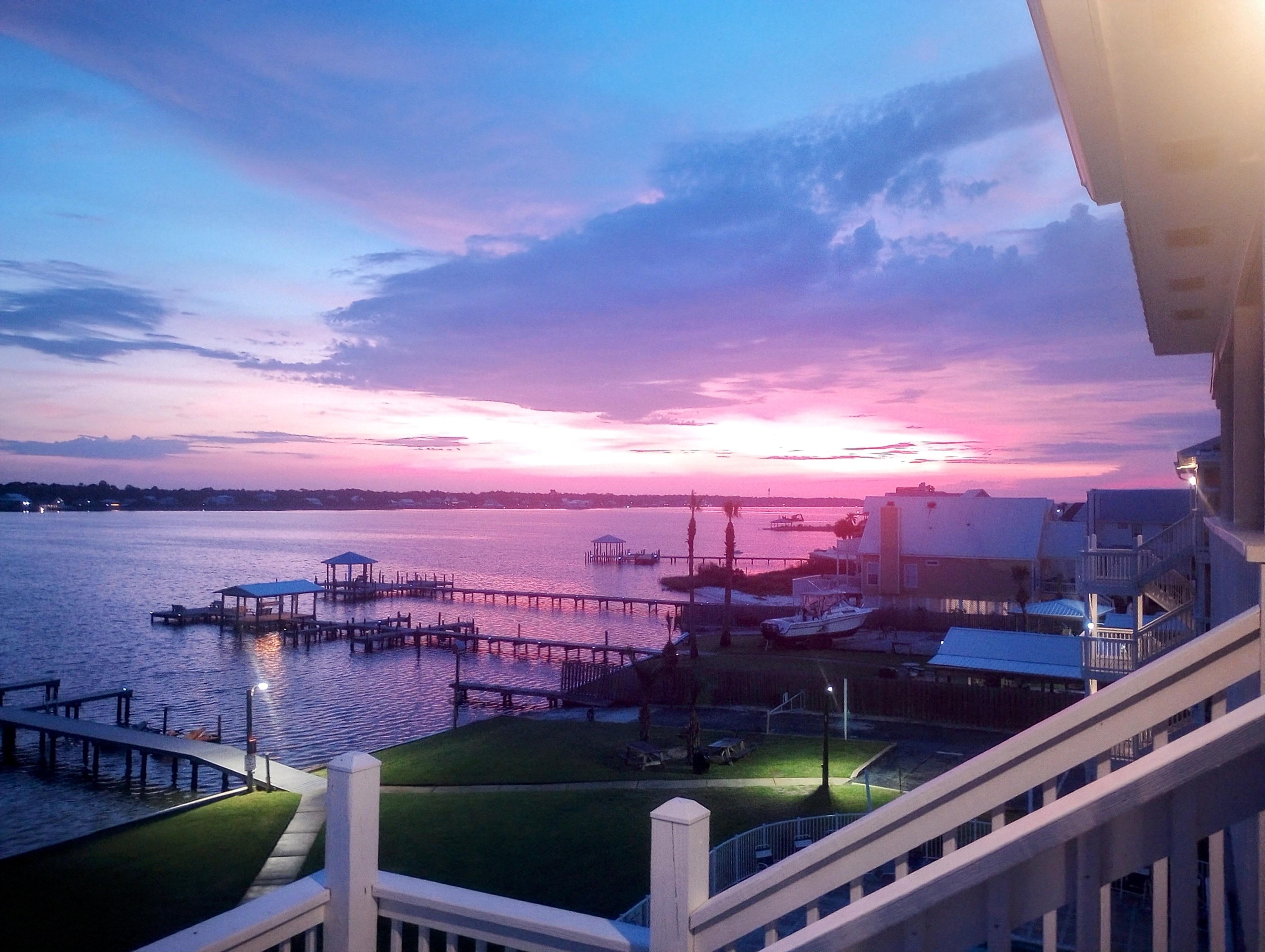 Sunrise from the porch.