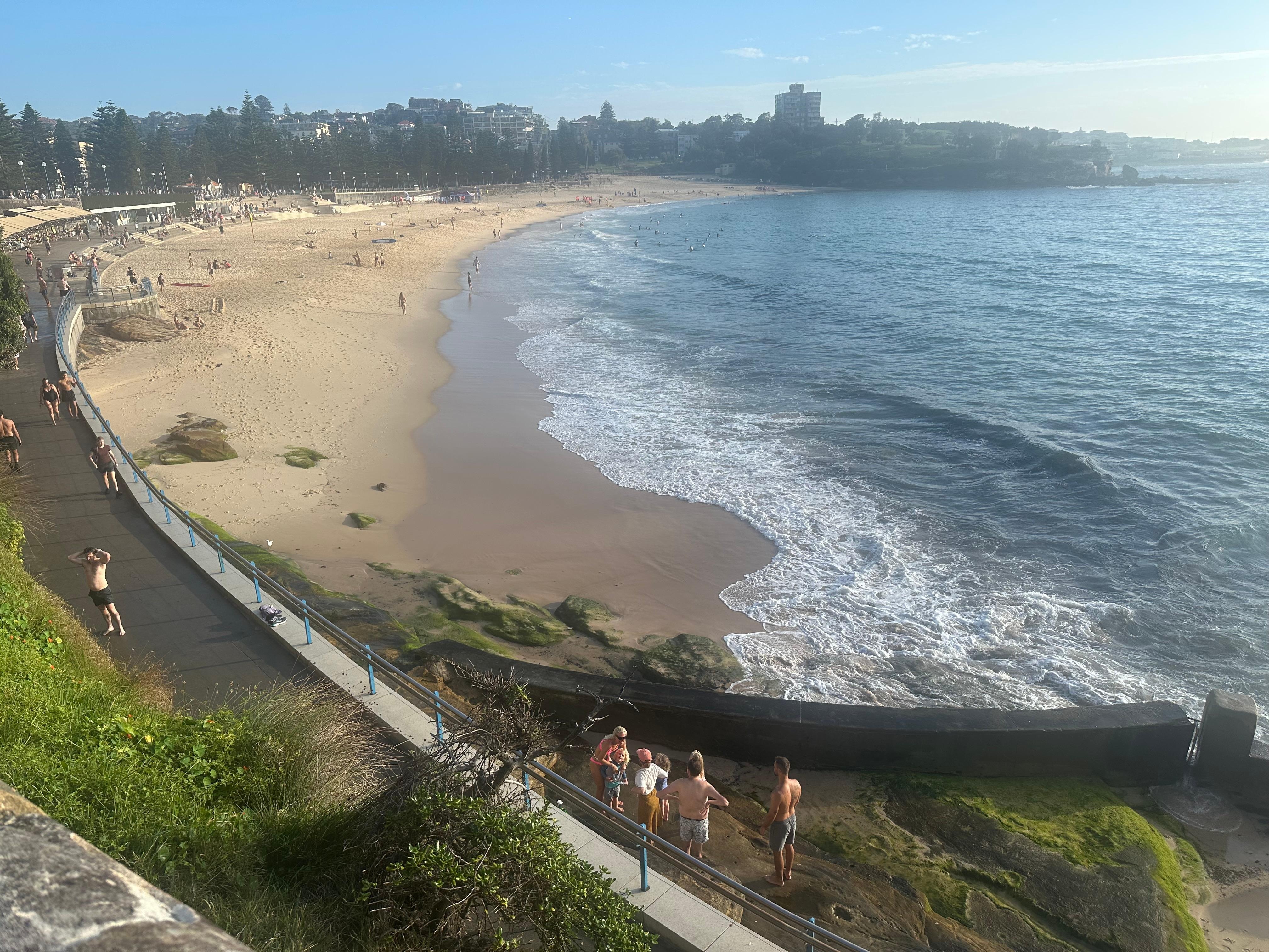 Coogee beach - easy walk down hill