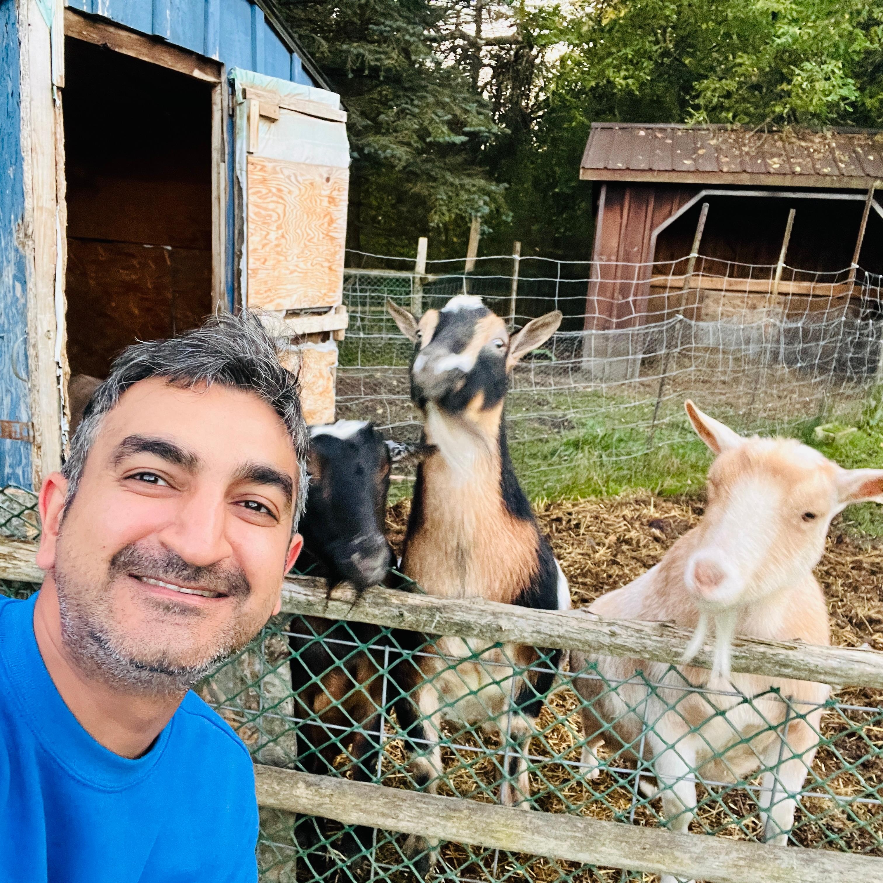 Selfie with the goat