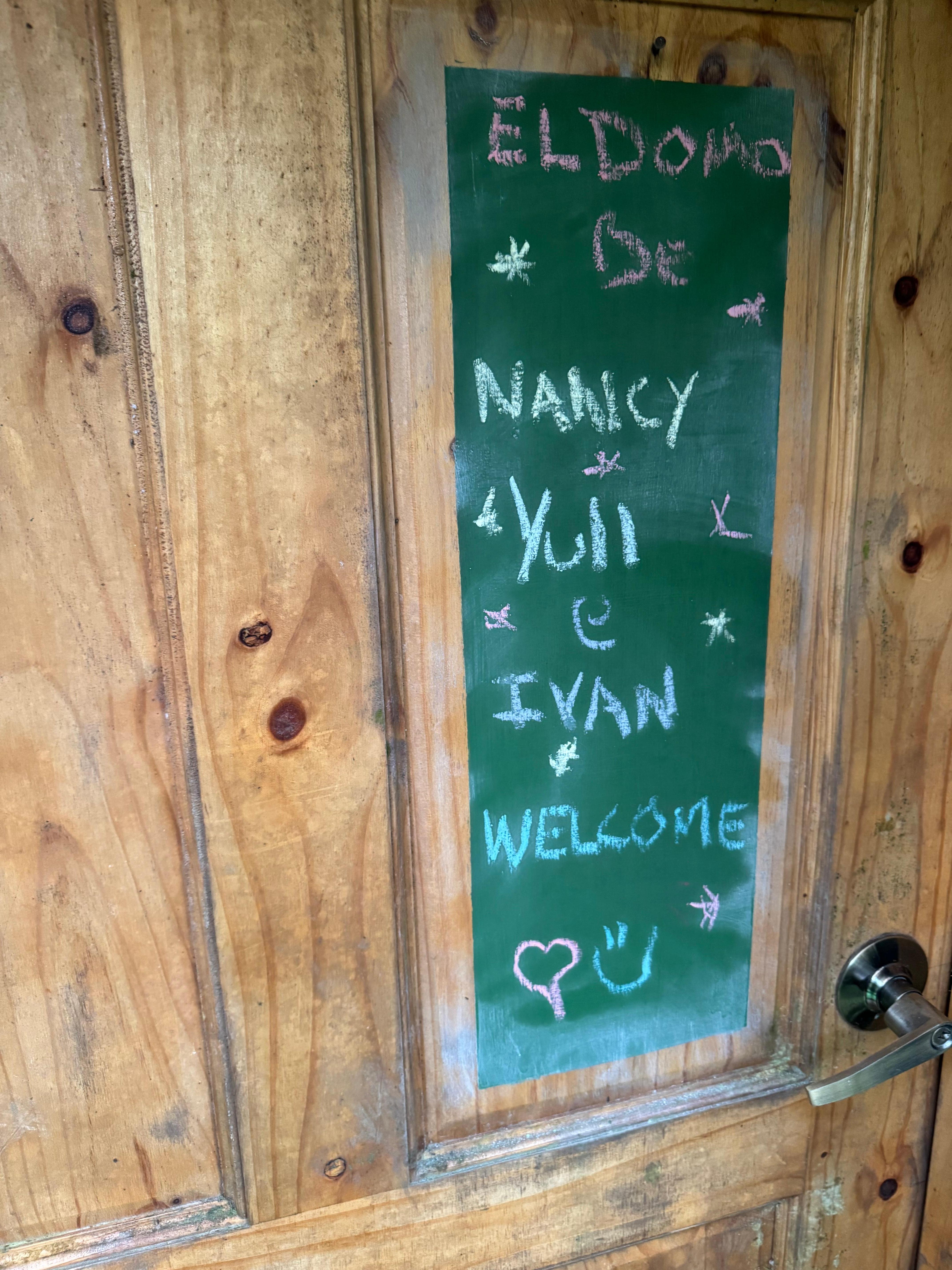 A little welcome note
