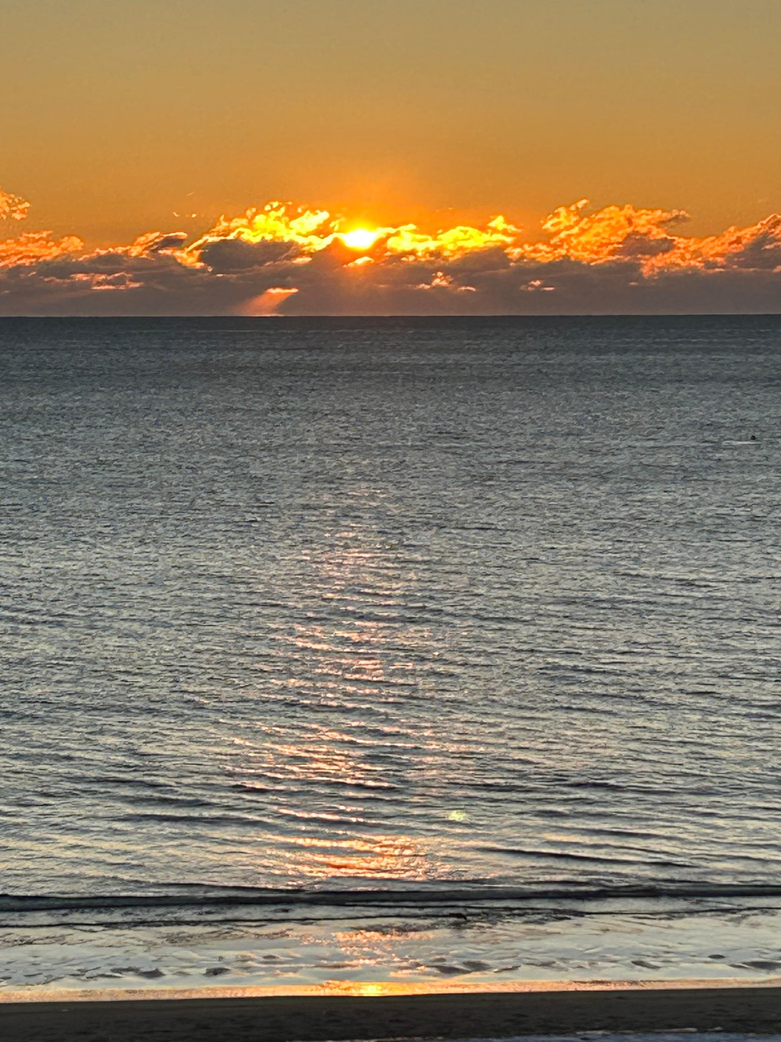 Took this picture of a sunrise from the deck. 