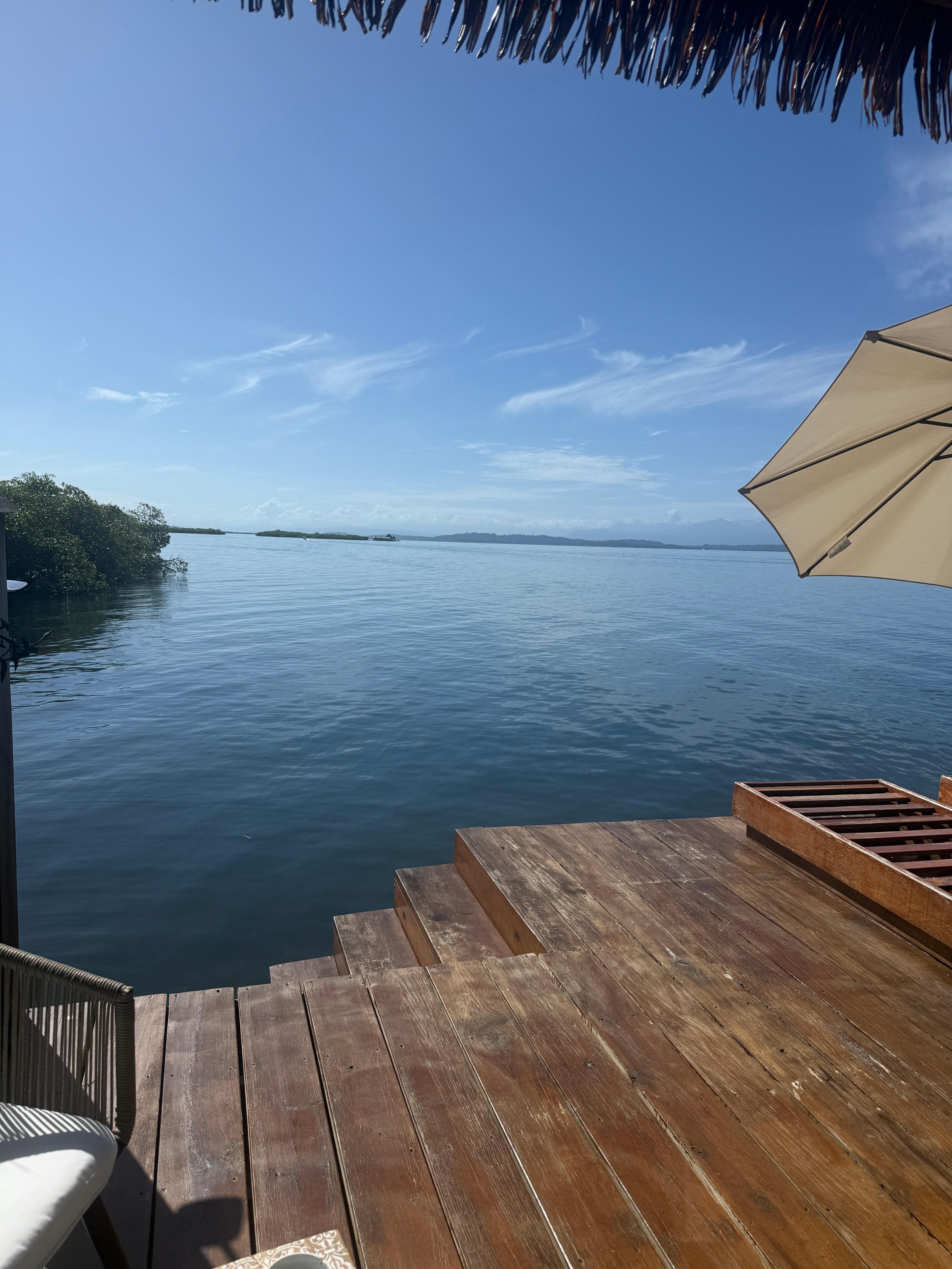 View from the terrace of bungalow 