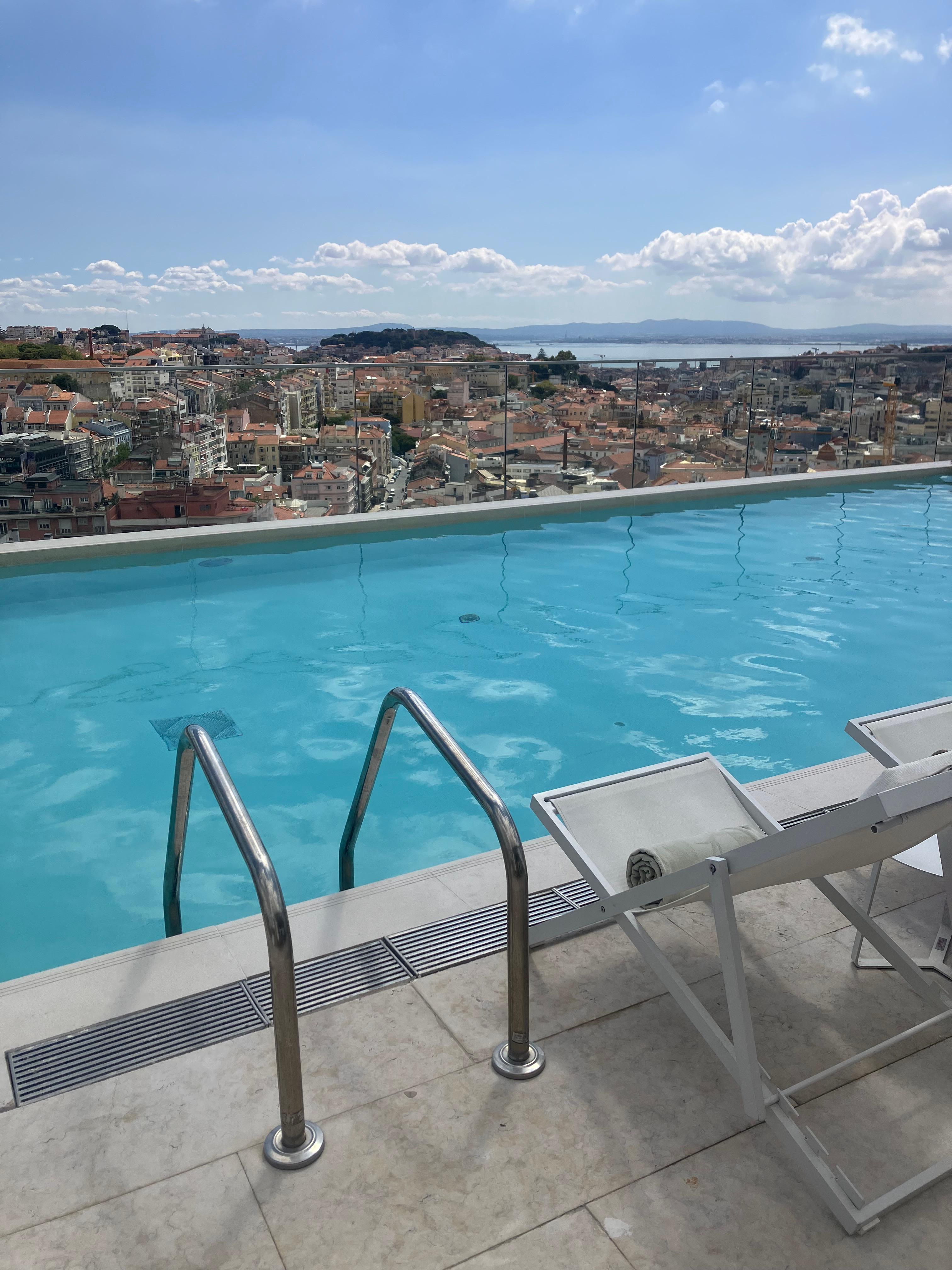 City view from pool