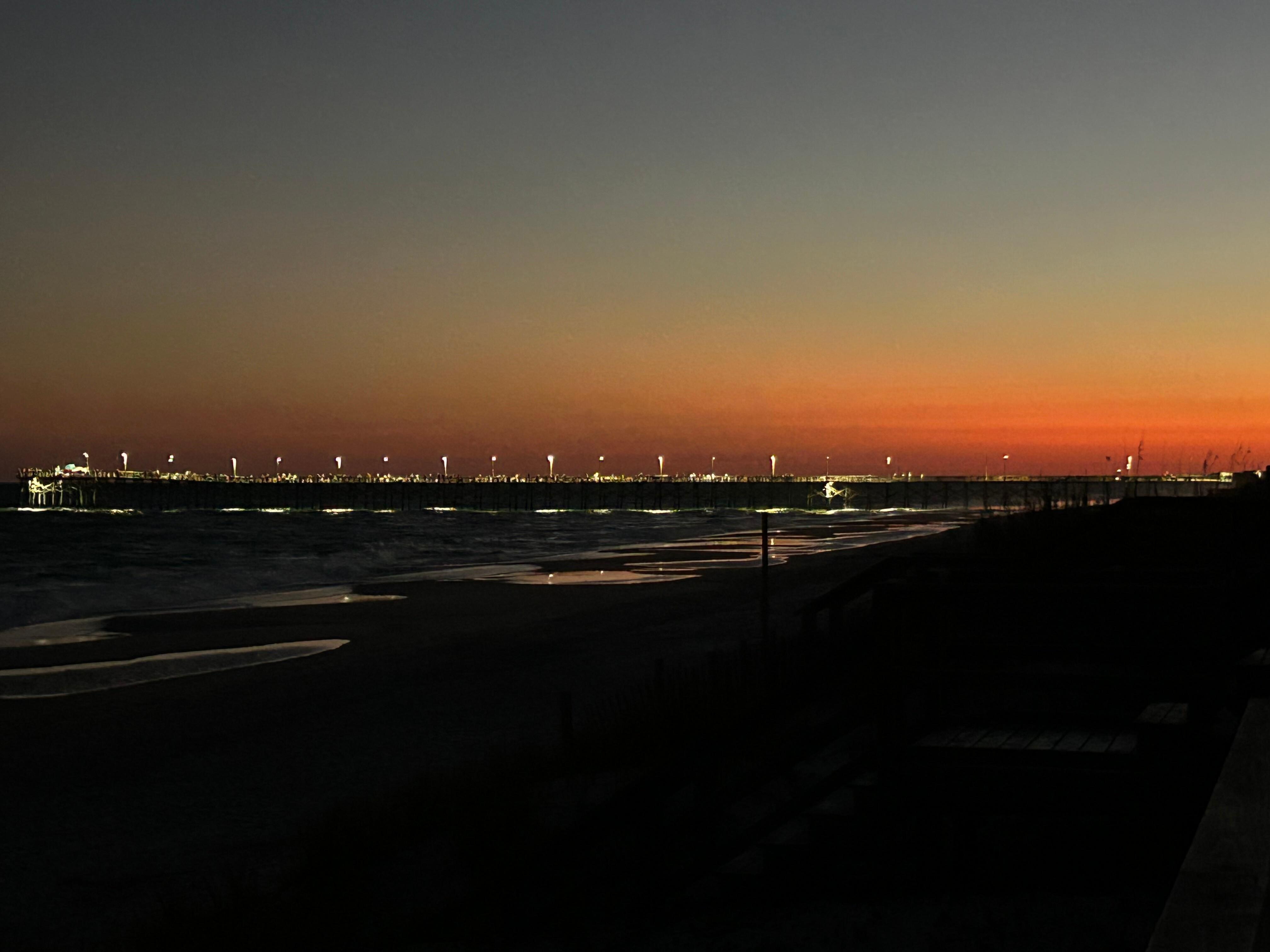 The sunset was stunning! 