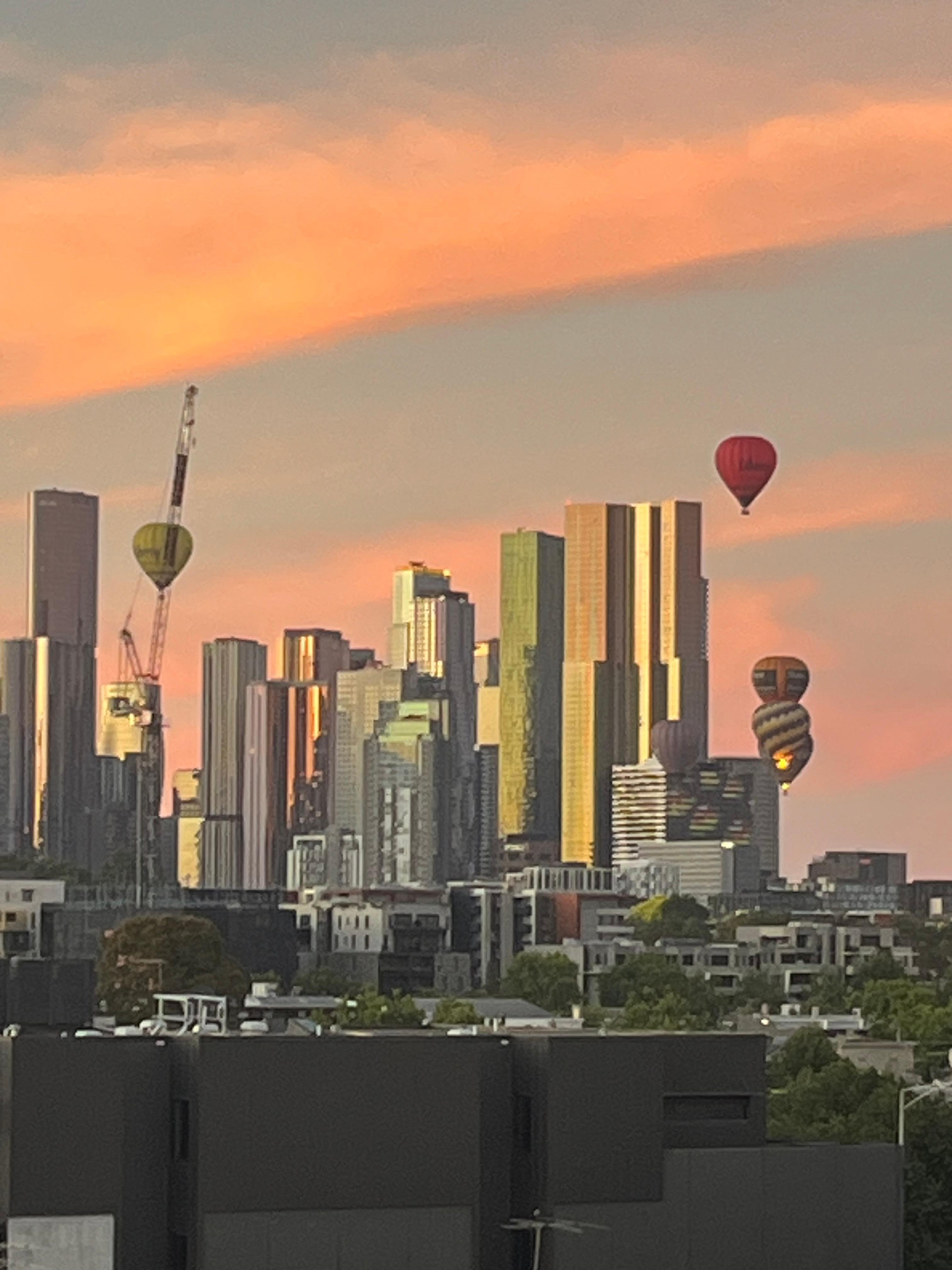 Balcony view at first light.