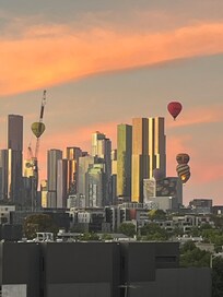 Balcony view at first light.