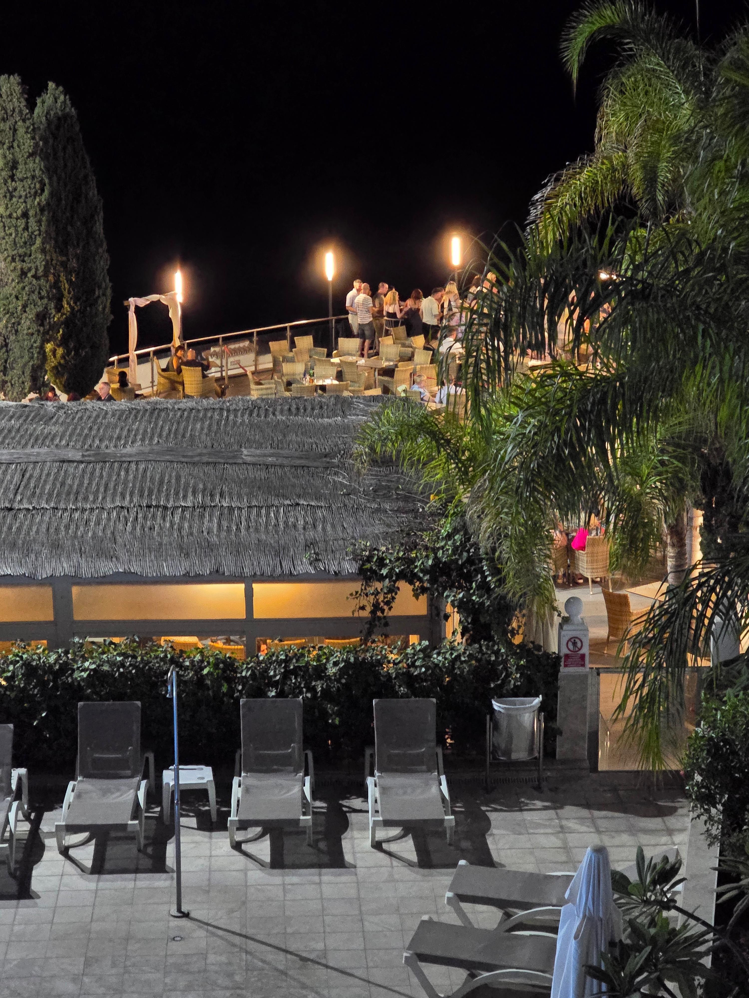 View from the balcony showing Cochrans bar