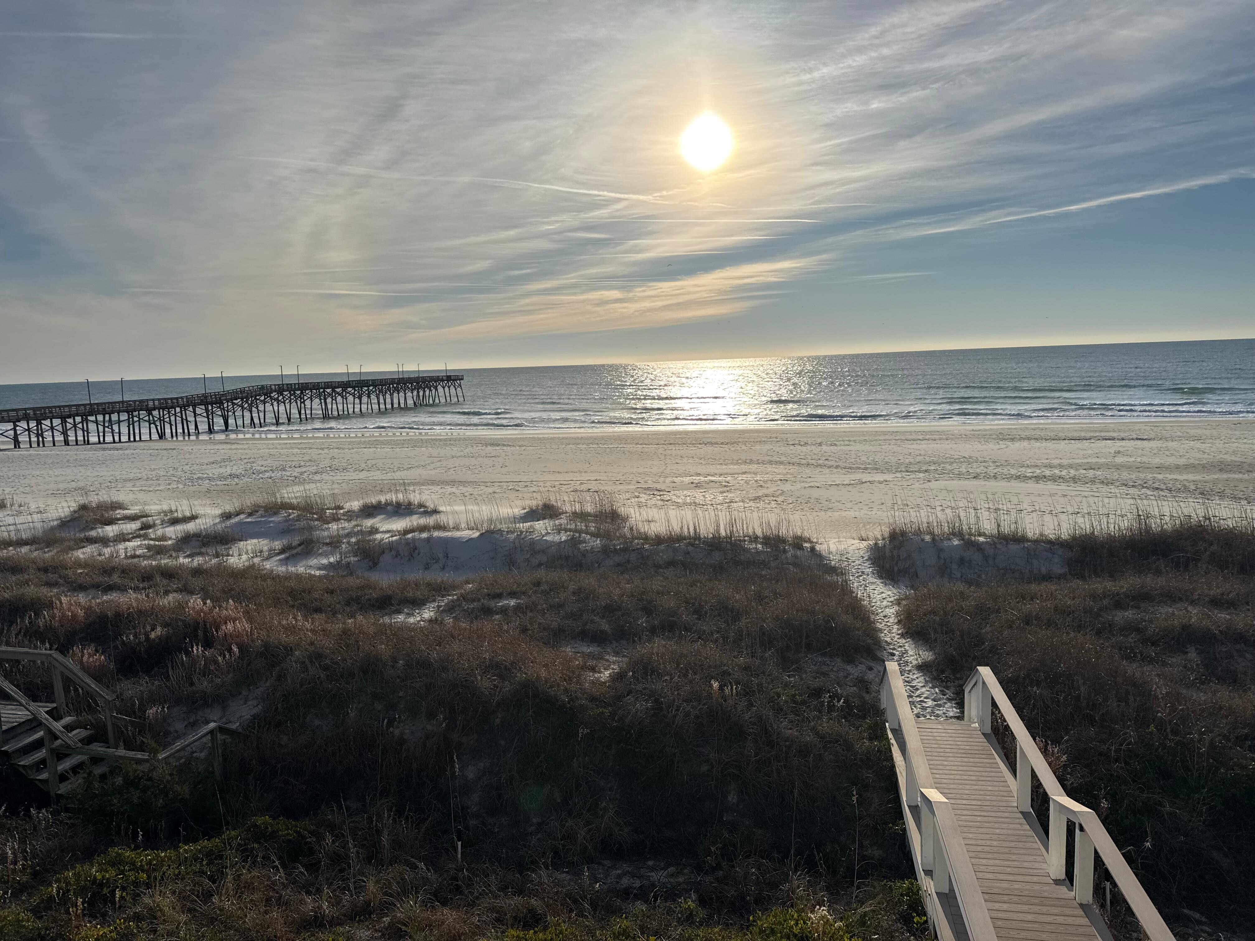 Morning view from the deck. 