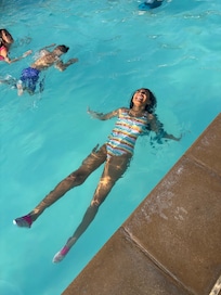 Floating around the pool