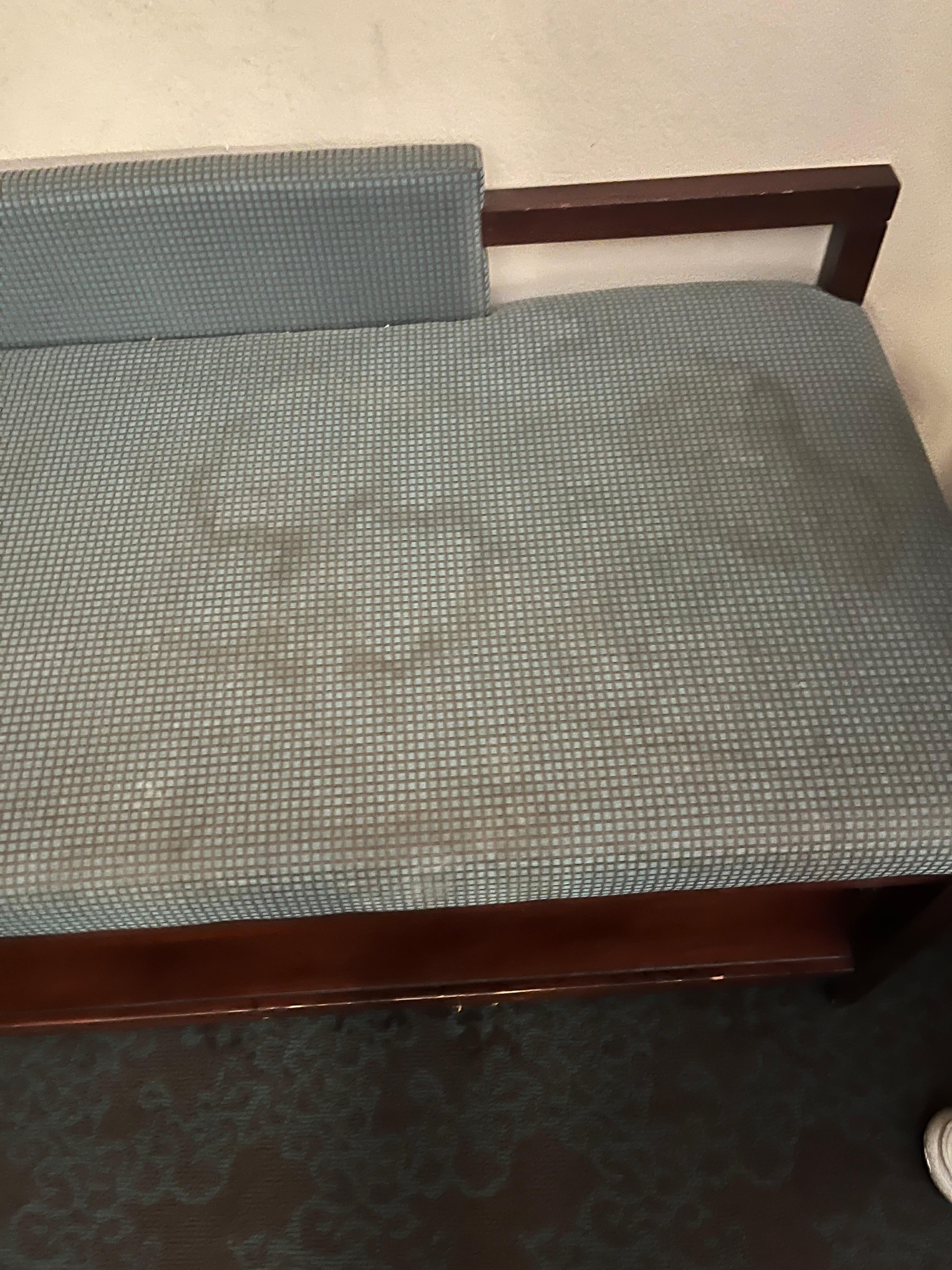 Stained furniture in room 
