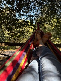 The patio is a great place to relax