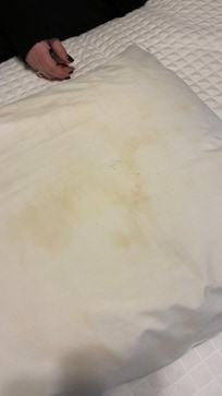 Sweat stained pillowcases