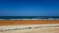 View from the beach several yards from cottage.