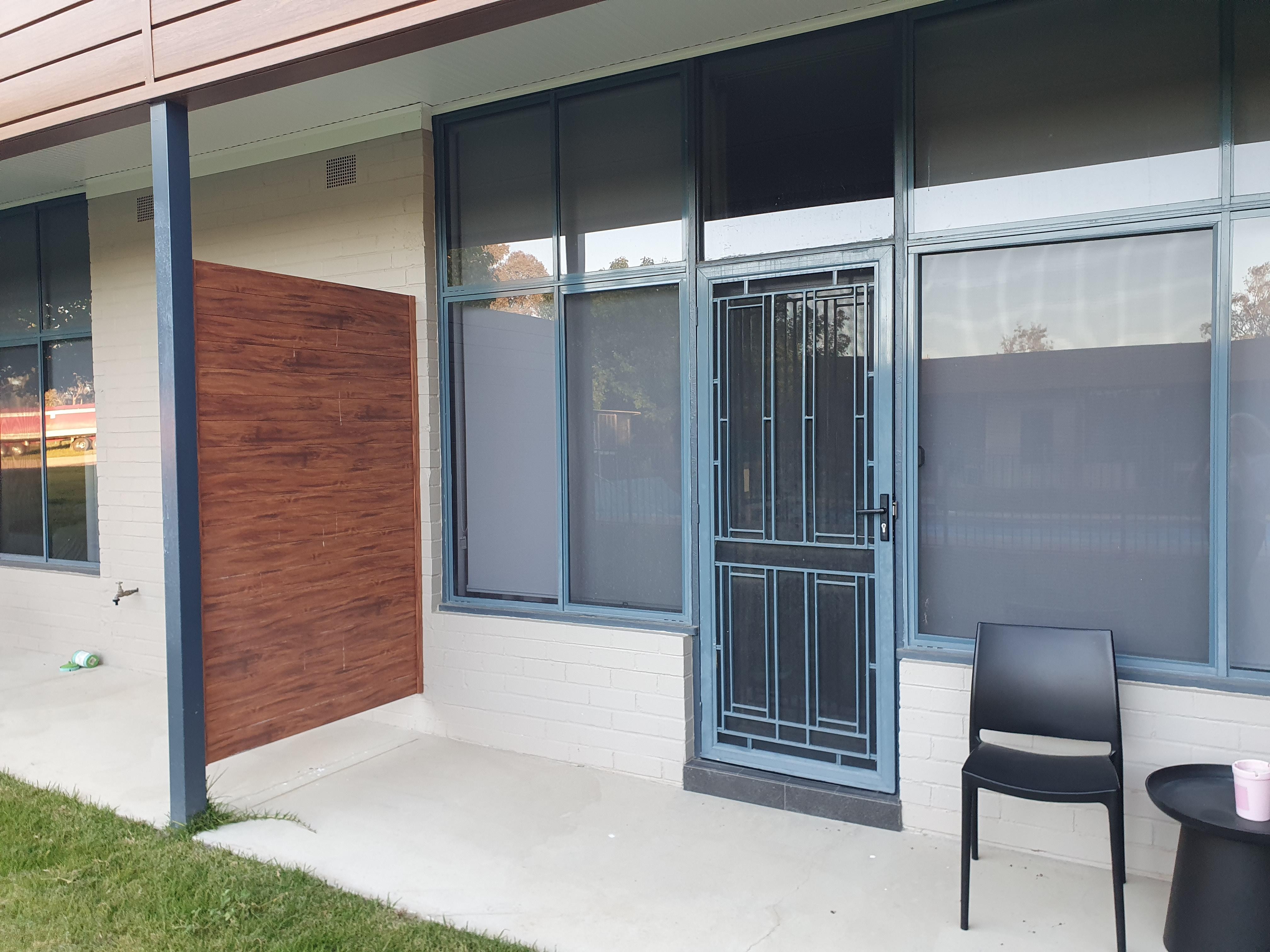 Back of room facing pool