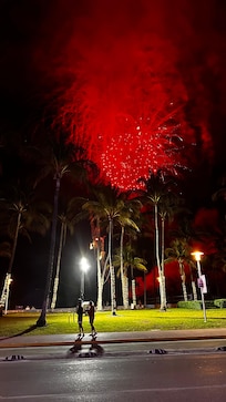 Feuerwerk am Strand 03/03/2024