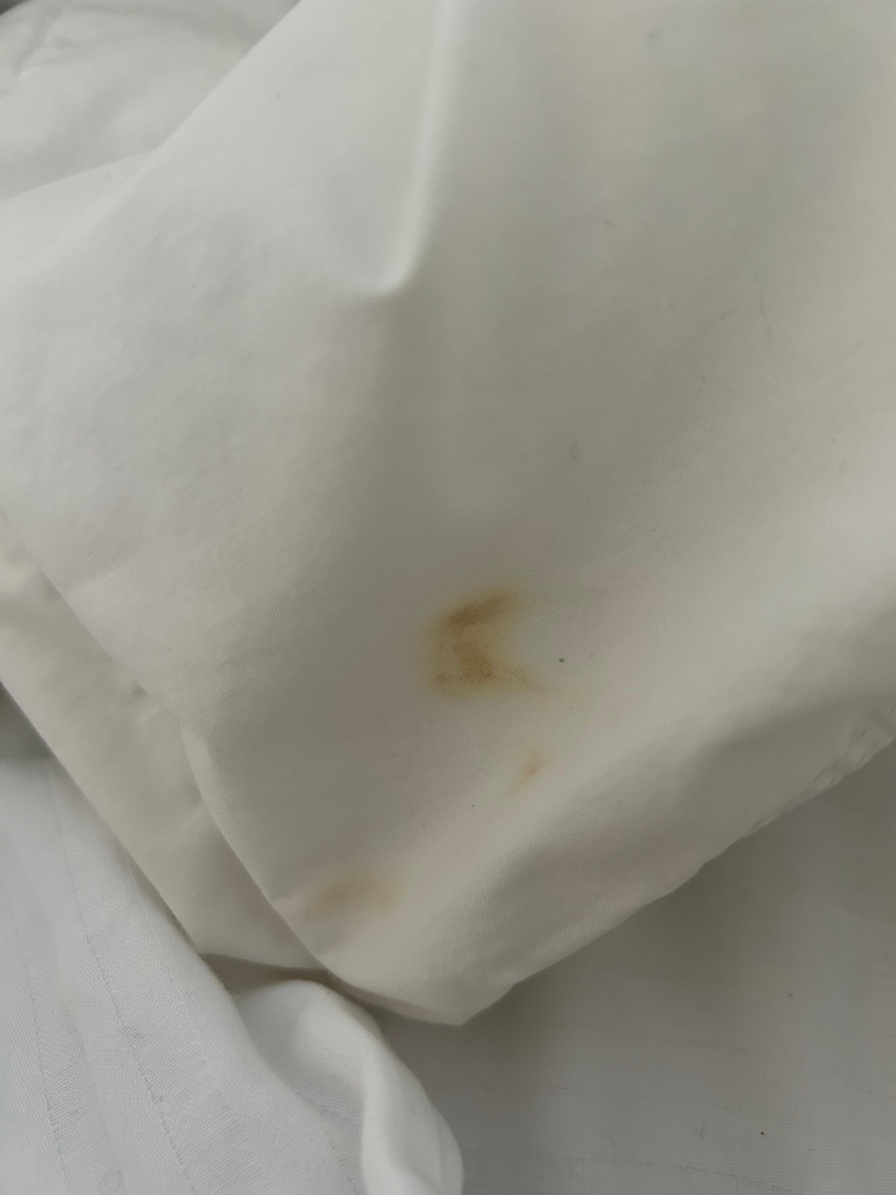The blankets have stains. The pillows were horrible very flat not fluffy