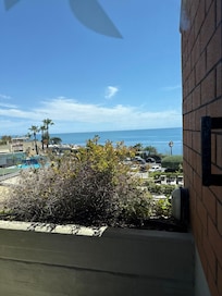 View of the Sea from my third floor room.