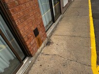 Cladding coming off the wall