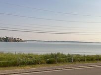 View from the picture window out onto the beach areas.z