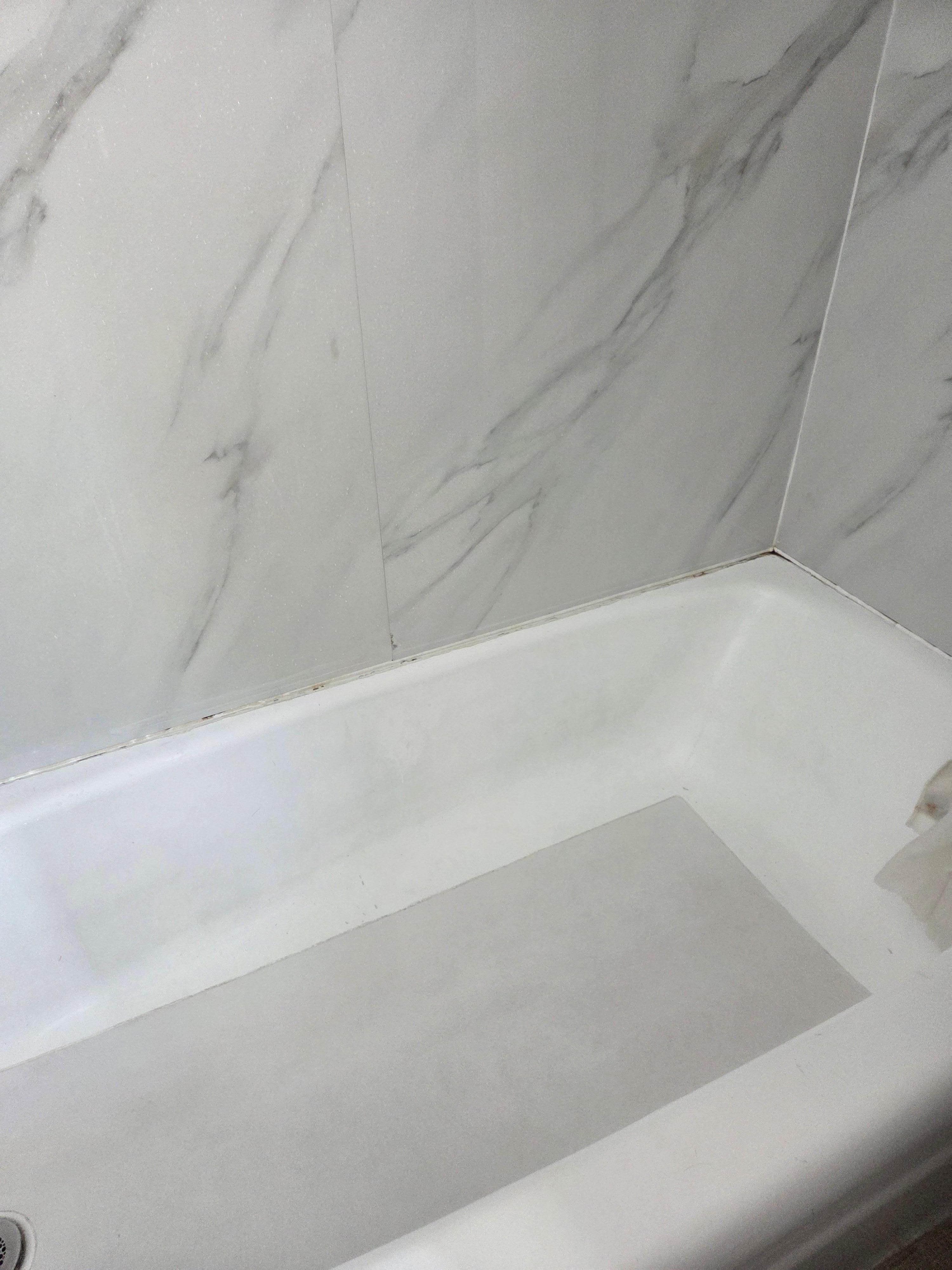 Same. Caulking is black & needs attention 