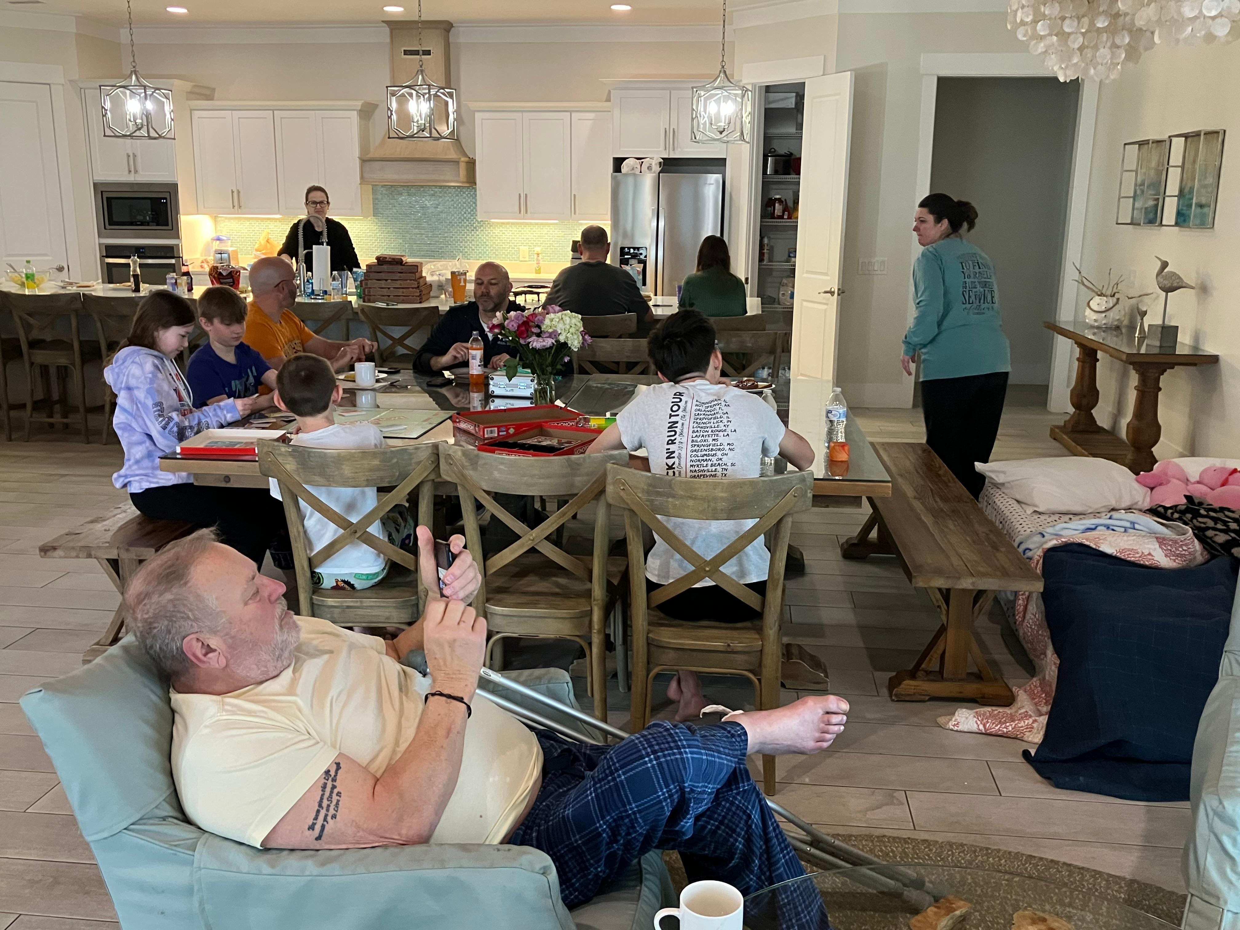 Plenty of space for family meals and games