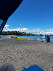 Cabana rental on the beach from Ocean Adventures.