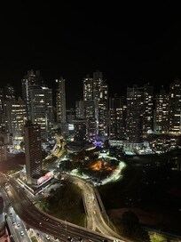 Night view from the rooftop