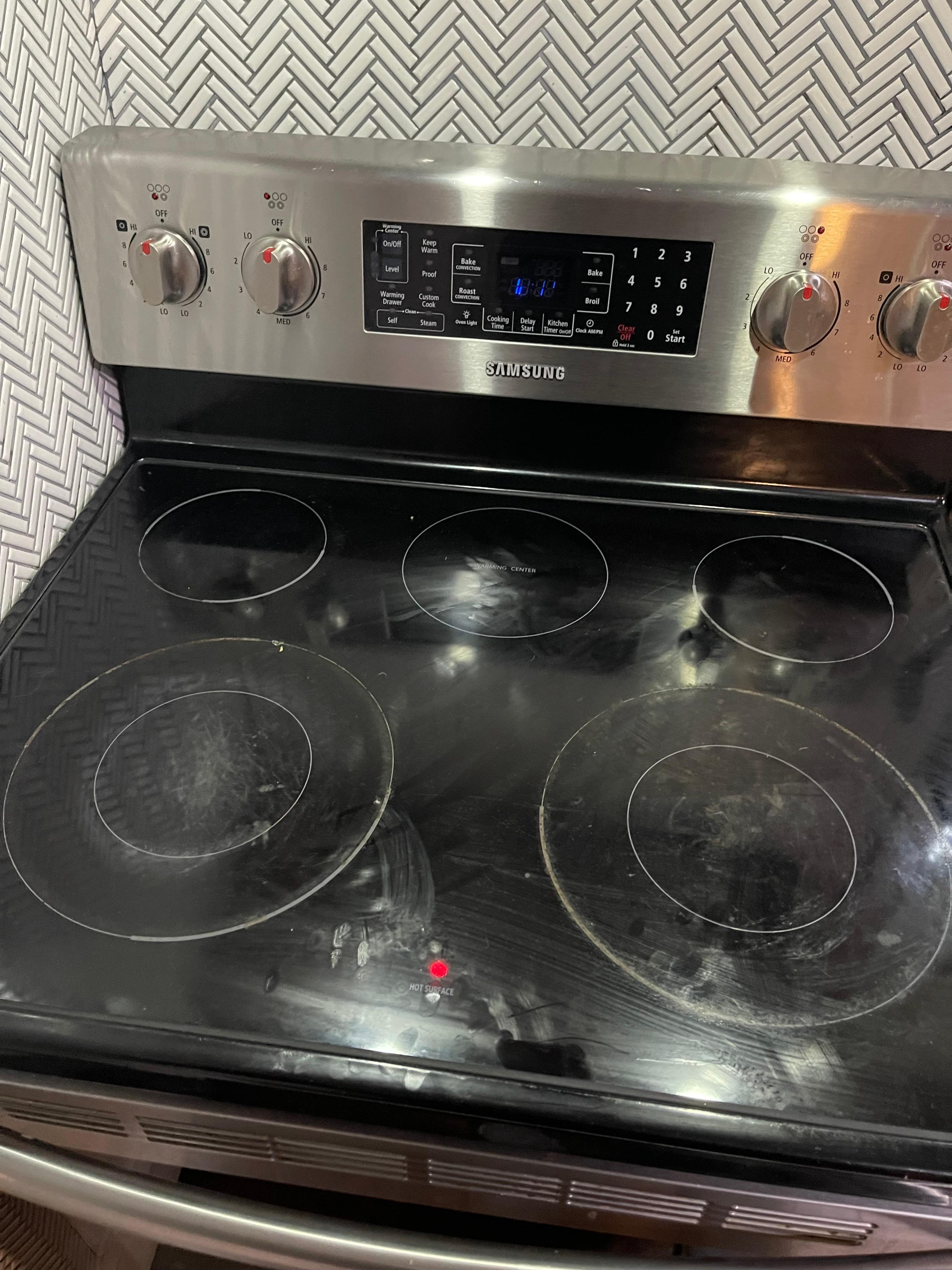 Stove needed cleaned