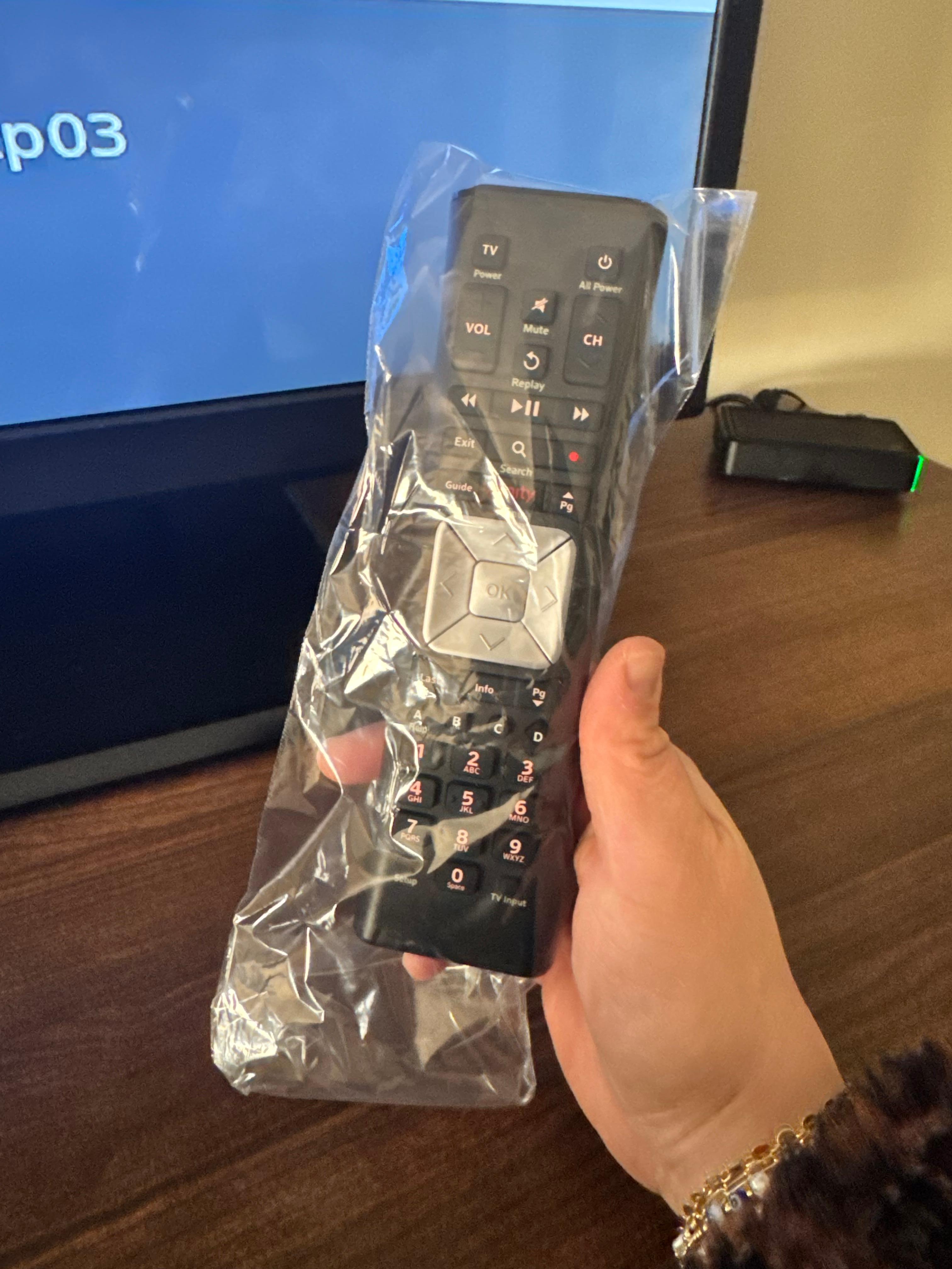 Plastic wrapped remote control