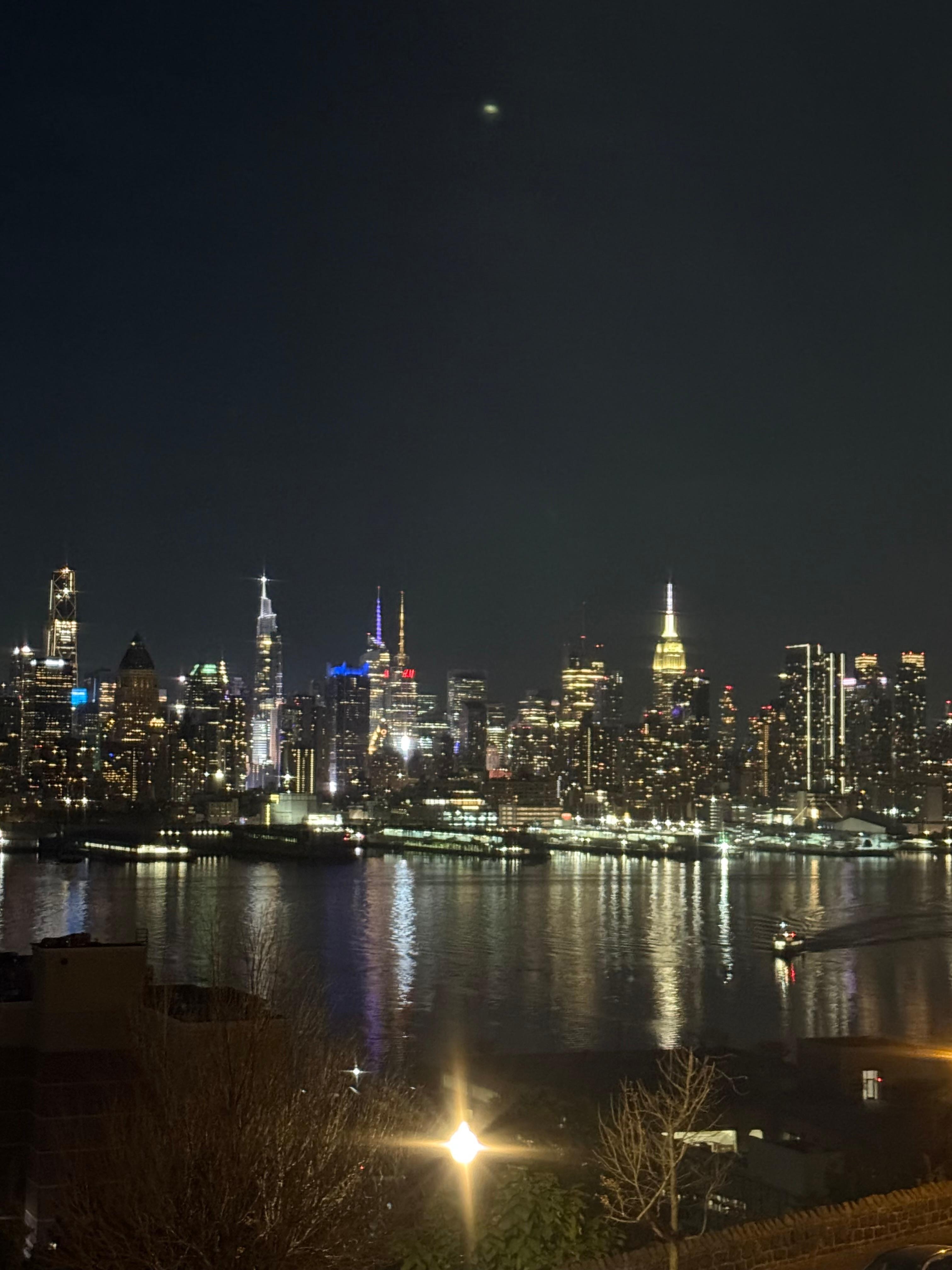 Beautiful view of Manhattan from the living room 