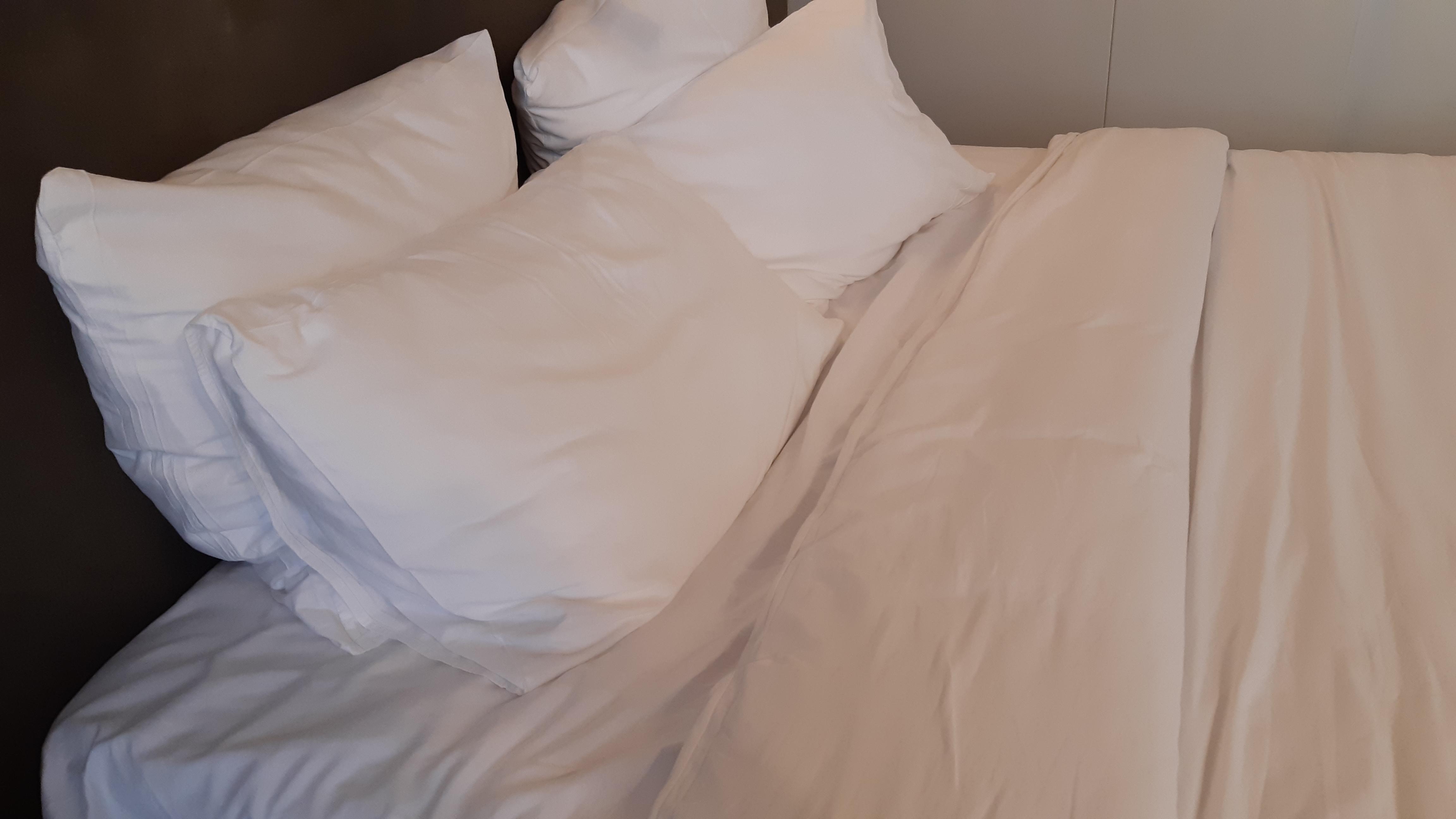 Dieses Bett hat das Housekeeping so gerichtet. 