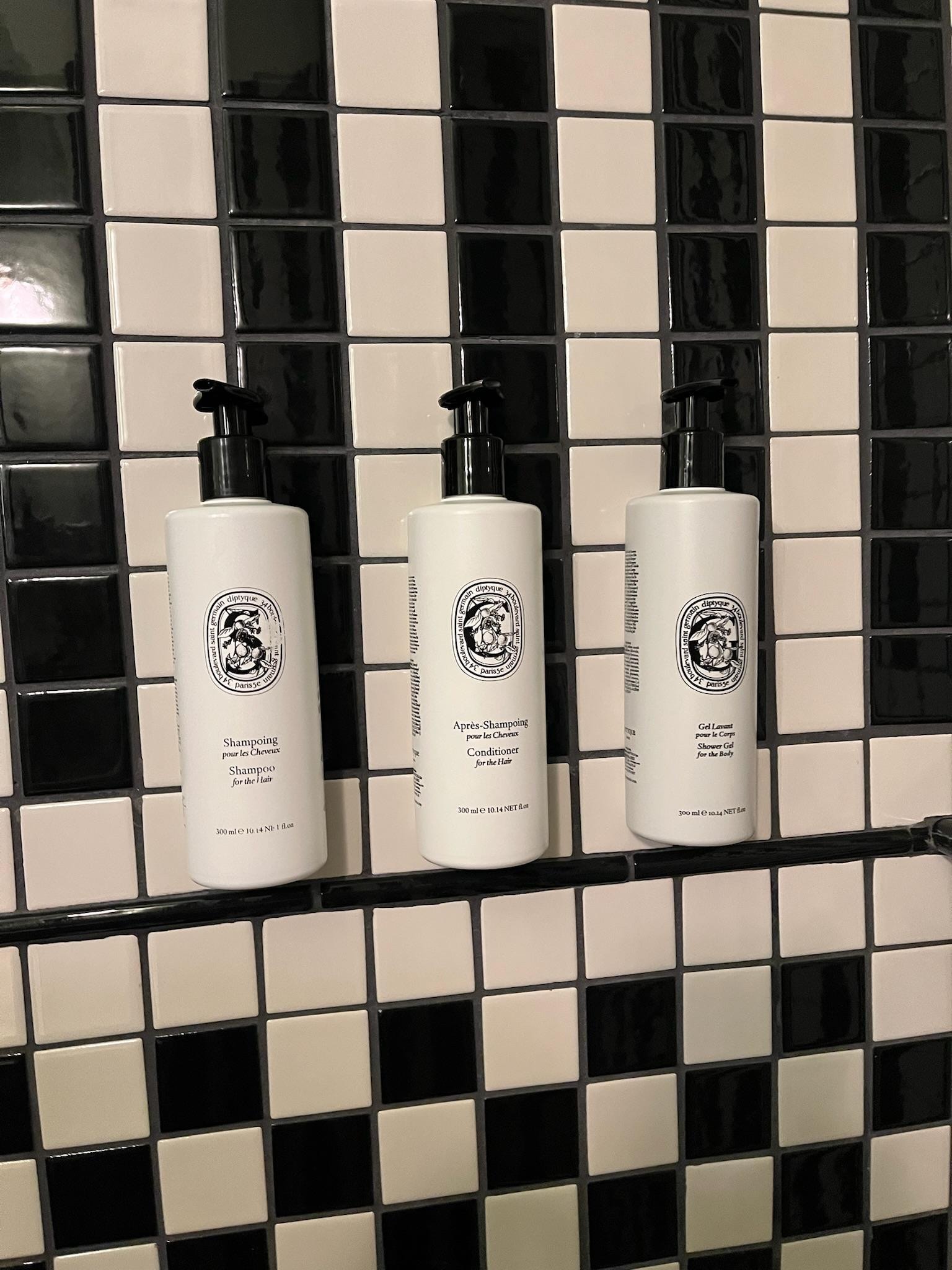 Amenities in the bathroom