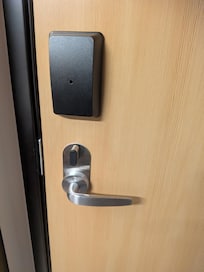 Flimsy lock. We felt unsafe all night
