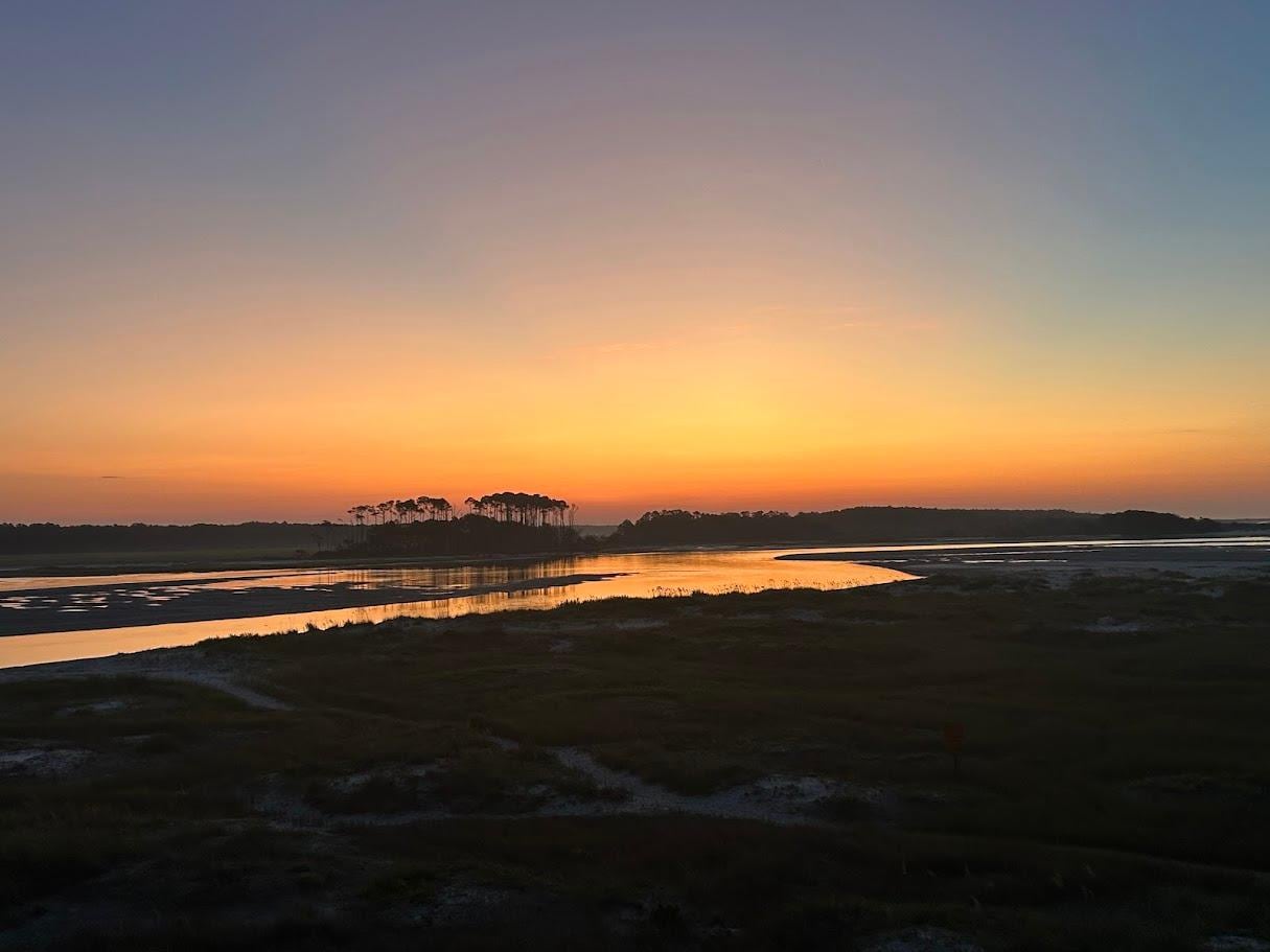 Inlet view from balcony.