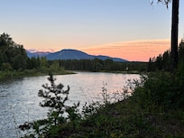 Sunset on the river.