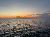 Beautiful sunset view from the pier.
