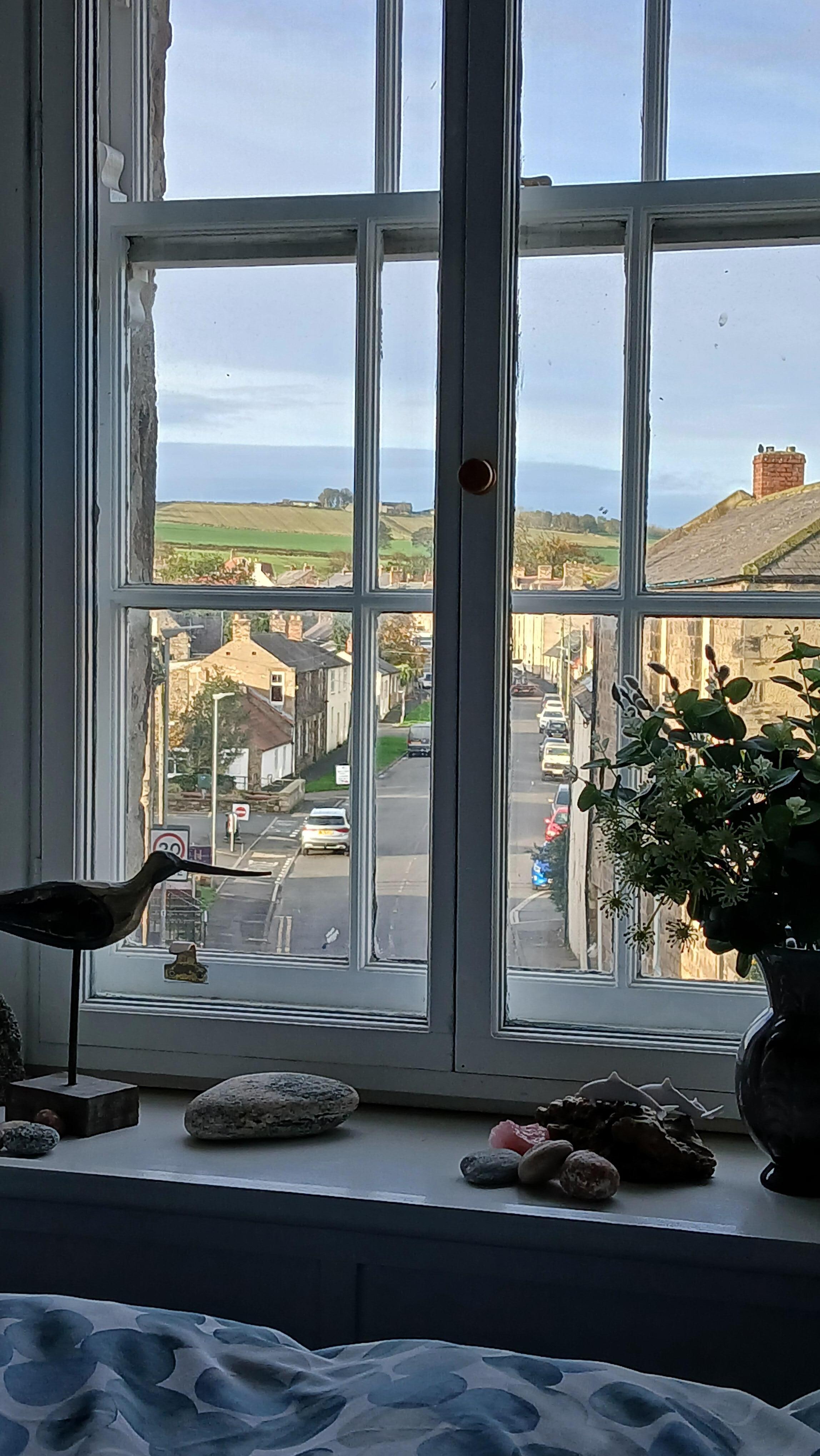 View from the double room overlooking the countryside.