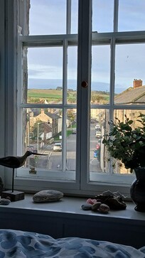 View from the double room overlooking the countryside.