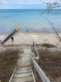 The beach was beautiful.