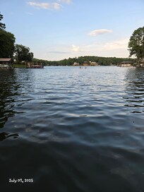 View of cove and lake from the dock