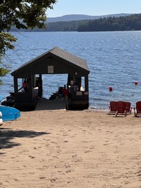 View from resort beach