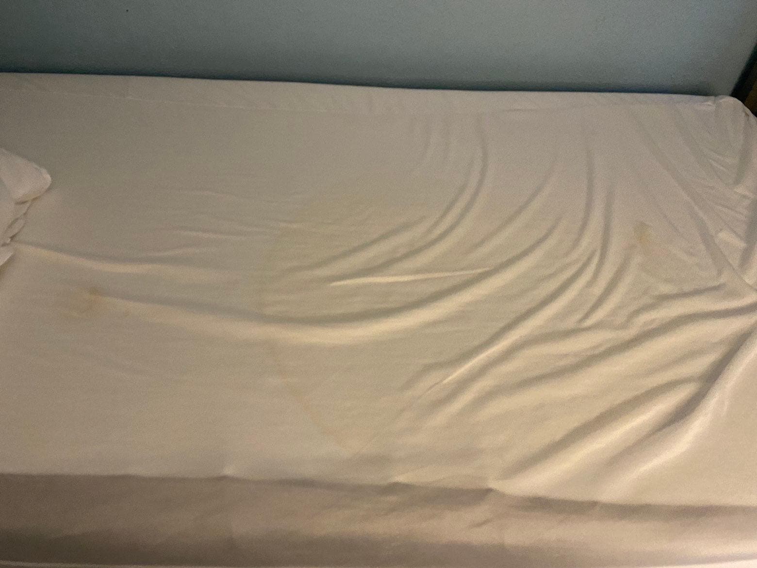 Stains in bedroom. 