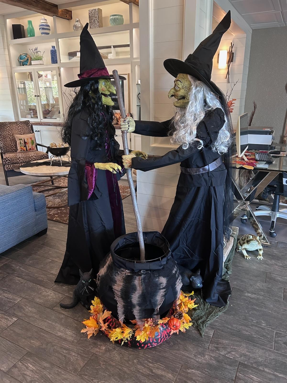 Decorated so cute for Halloween!   Lobby , hallways, and breakfast area.