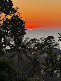 Sunset view from balcony.