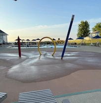 Outdoor pool area